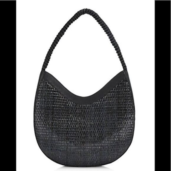 Nancy Gonzalez Wicker Leather Tote - Picture 1 of 10